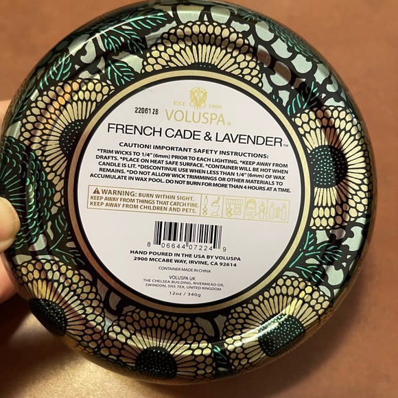 Voluspa French Cade Lavender Tin Candle - Picture 3 of 4